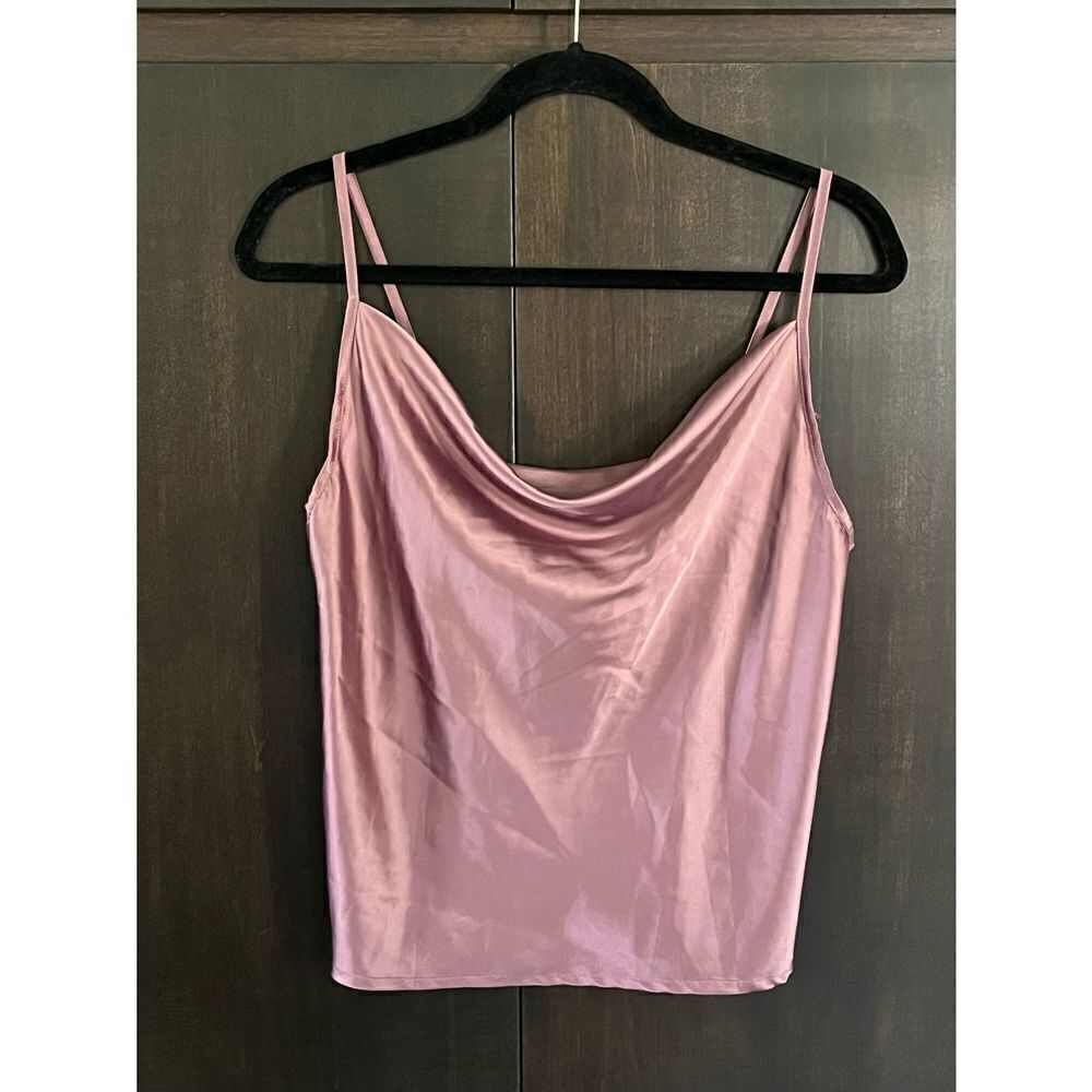Simplee Pink Satin Cami - Picture 2 of 4